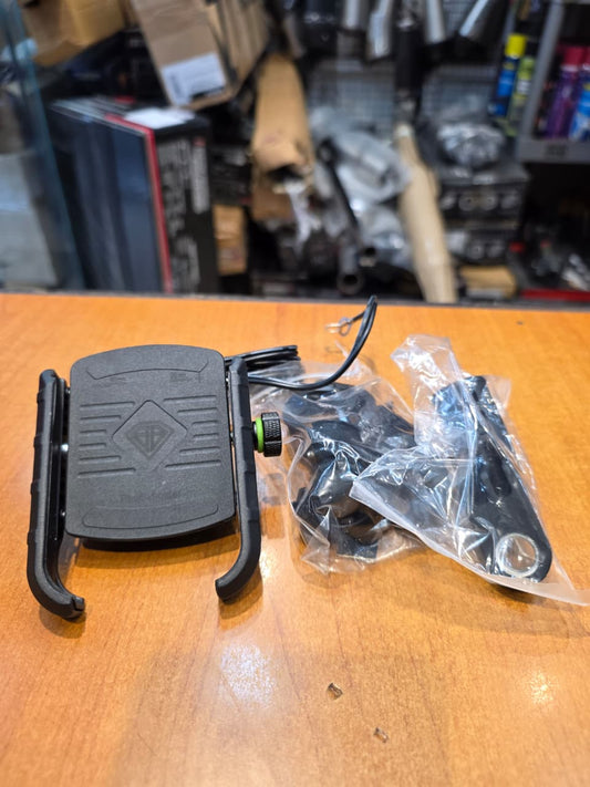 BSDDP CNC Mobile stand with Charger Mirror Fitting